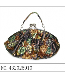 Medium embroidered floral purse