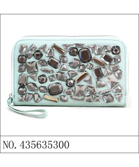 Vegan Leather Bling Bling Wristlet Wallet Vegan Leather Bling Bling Wristlet Wallet
