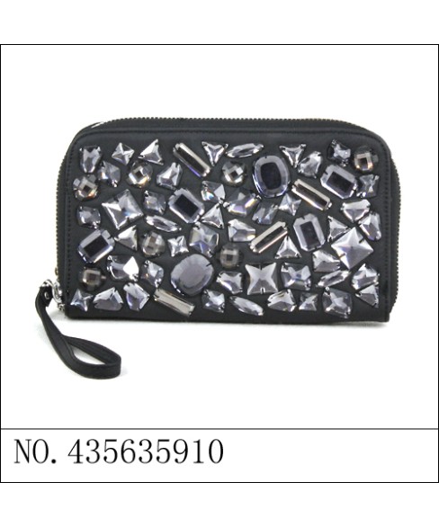 Vegan Leather Bling Bling Wristlet Wallet Vegan Leather Bling Bling Wristlet Wallet