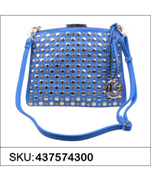 CrystalStudded Faux Leather ClipOpen Crossbody Bag CrystalStudded Faux Leather ClipOpen Crossbody Bag