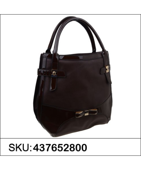 LiquidShine Vegan Patent Leather trim shoulder Bag LiquidShine Vegan Patent Leather trim shoulder Bag