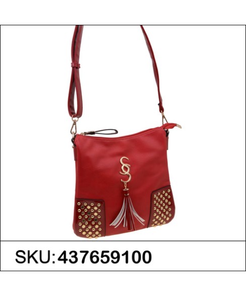 LiquidShine Faux Patent Leather Trim Crossbody Bag LiquidShine Faux Patent Leather Trim Crossbody Bag