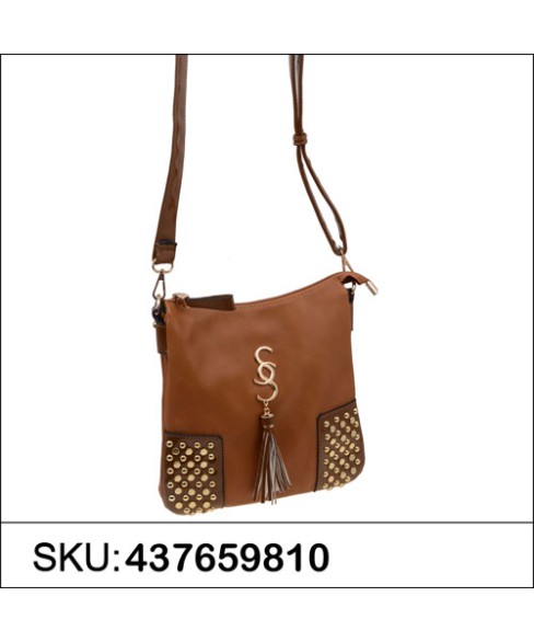 LiquidShine Faux Patent Leather Trim Crossbody Bag LiquidShine Faux Patent Leather Trim Crossbody Bag