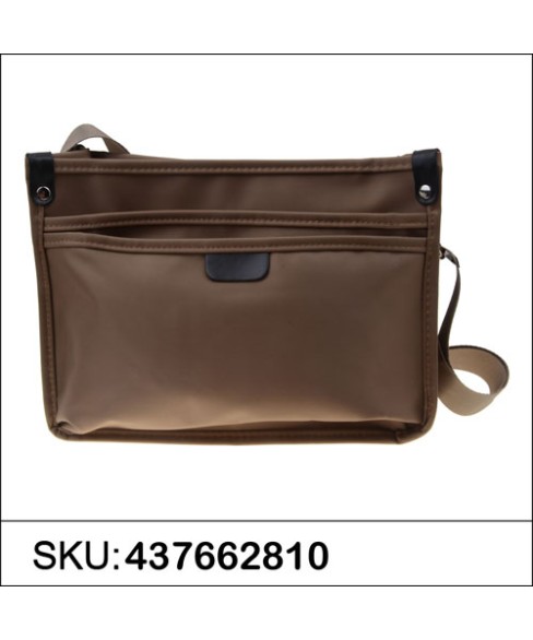 Lightweight Nylon Triple Compartment CrossBody Bag Lightweight Nylon Triple Compartment CrossBody Bag