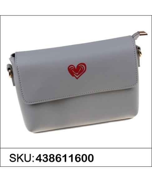 Love Heart Faux Leather Crossbody Bag Love Heart Faux Leather Crossbody Bag