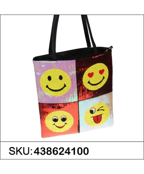 Happy Face Sequin Tote Happy Face Sequin Tote