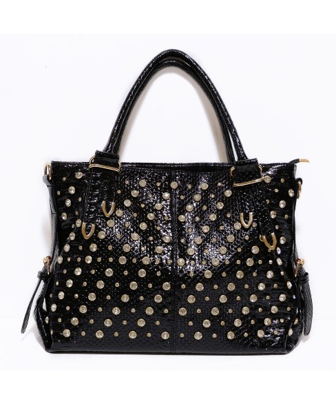 Metallic Crystal Rhinestone Studded Purse Bag