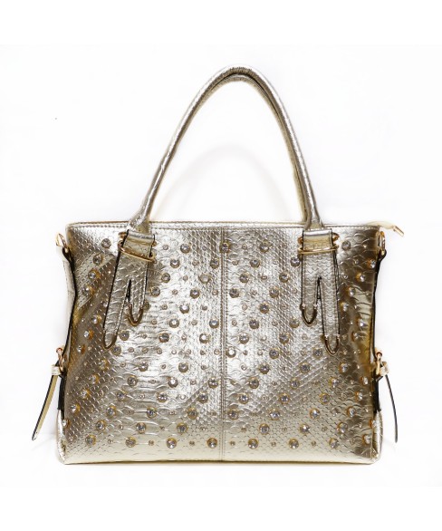Metallic Crystal Rhinestone Studded Purse Bag Metallic Crystal Rhinestone Studded Purse Bag