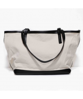 Canvas Open Top Tote with Drawstring Pouch