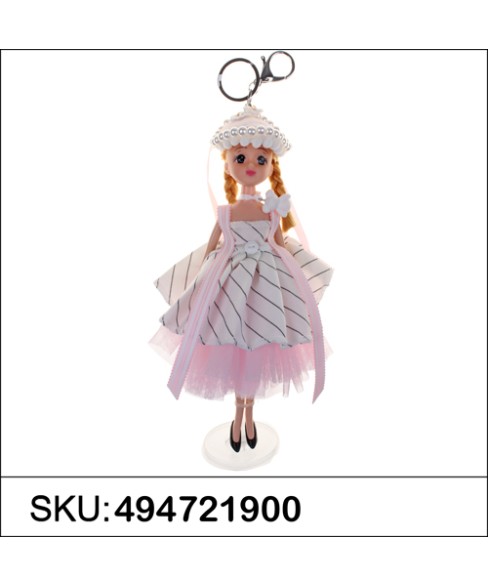 Pretty Doll In Victorian Style Dress Key Chain Pretty Doll In Victorian Style Dress Key Chain