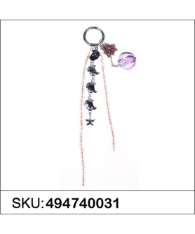 Happy Chicks Crystal & Beads Bag Charm.