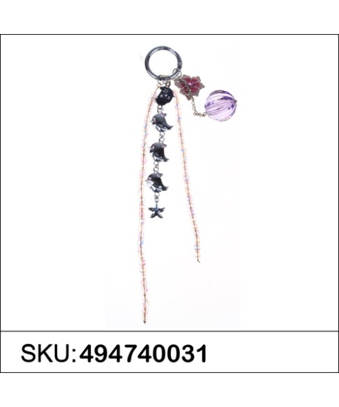 Happy Chicks Crystal & Beads Bag Charm. Happy Chicks Crystal & Beads Bag Charm.