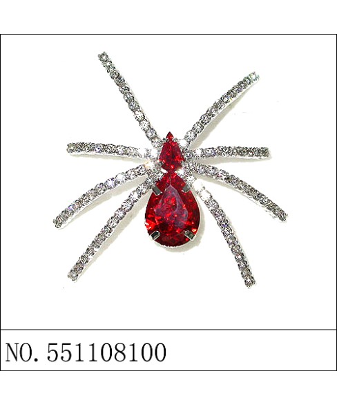 Brooch Red