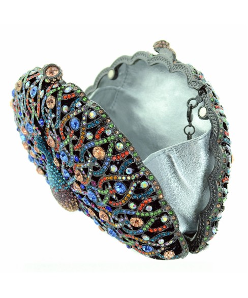 Crystal-Embellished Peaco, White