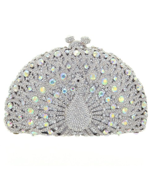 Crystal-Embellished Peaco, White Crystal-Embellished Peaco, White