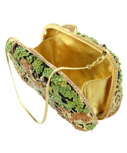 Crystal-Embellished The Zoo Evening Clutch