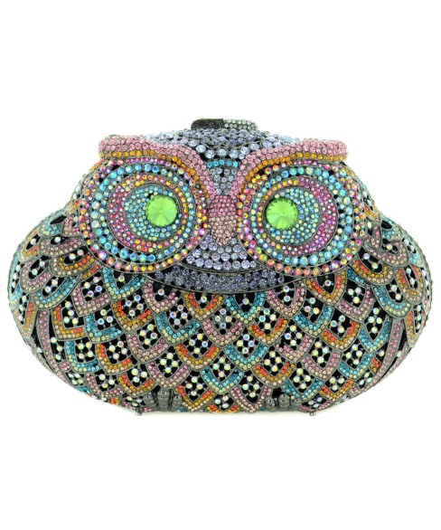 Crystal-Embellished Owl Evening Clutch Crystal-Embellished Owl Evening Clutch