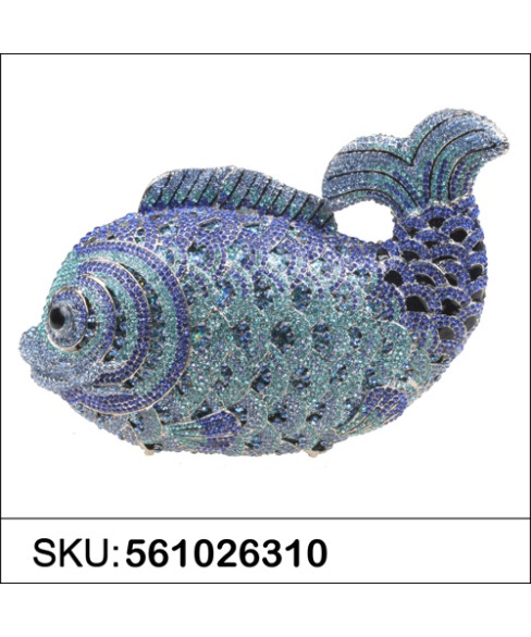 Crystal-Embellished Fish Evening Clutch Crystal-Embellished Fish Evening Clutch