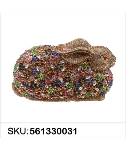 Crystal-Embellished Rabit, Stripe Crystal-Embellished Rabit, Stripe