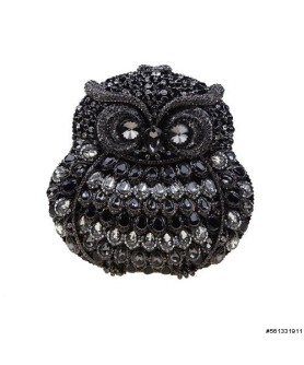 Crystal-Embellished Owl E, Stripe