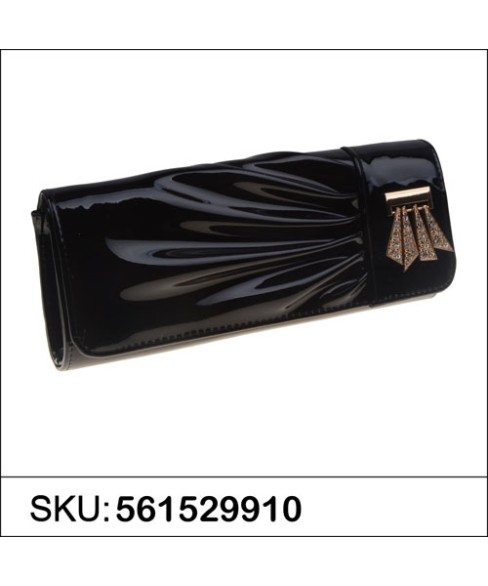 Elegant LiquidShine Vegan Patent Leather Clutch Elegant LiquidShine Vegan Patent Leather Clutch