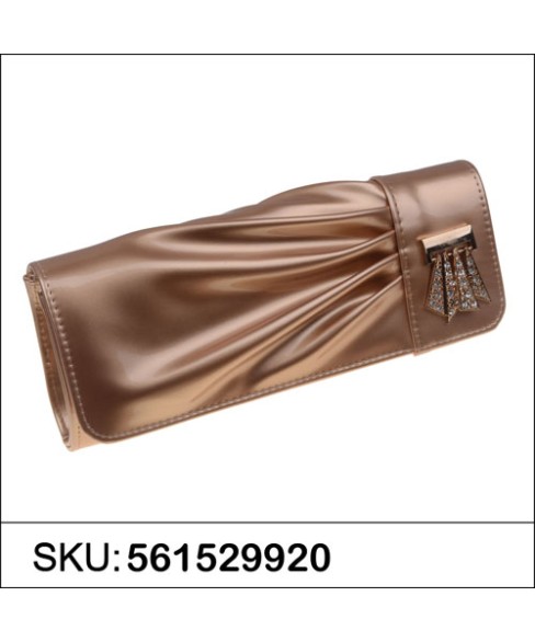 Elegant LiquidShine Vegan Patent Leather Clutch Elegant LiquidShine Vegan Patent Leather Clutch