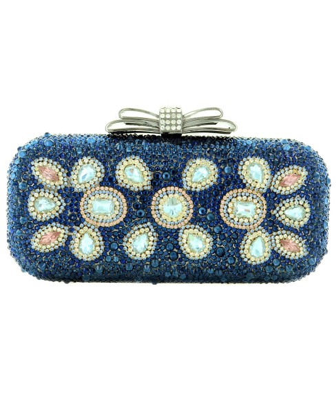 Crystal-Embellished Evening Clutch