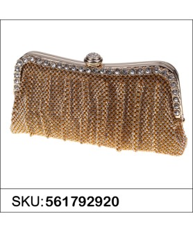 Dazzling Rhinestone Crystal Frame Clutch