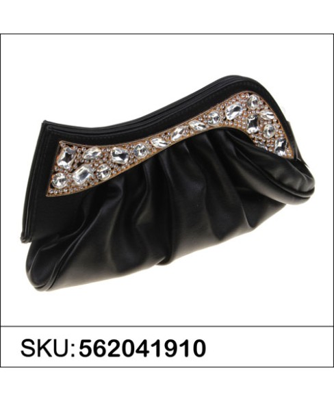 Sparkling Crystal Texture Faux Leather Clutch Sparkling Crystal Texture Faux Leather Clutch