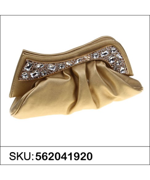 Sparkling Crystal Texture Faux Leather Clutch Sparkling Crystal Texture Faux Leather Clutch