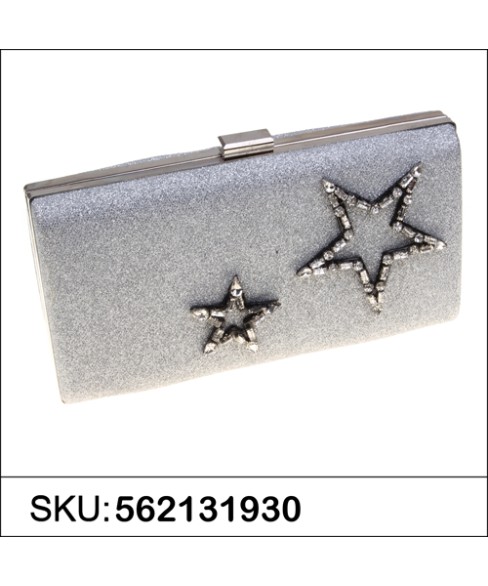 Crystal Star Glitter Clutch