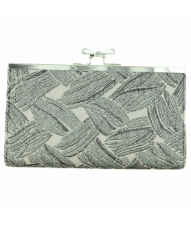 Crystal-embellished Bow Top Palm Clutch