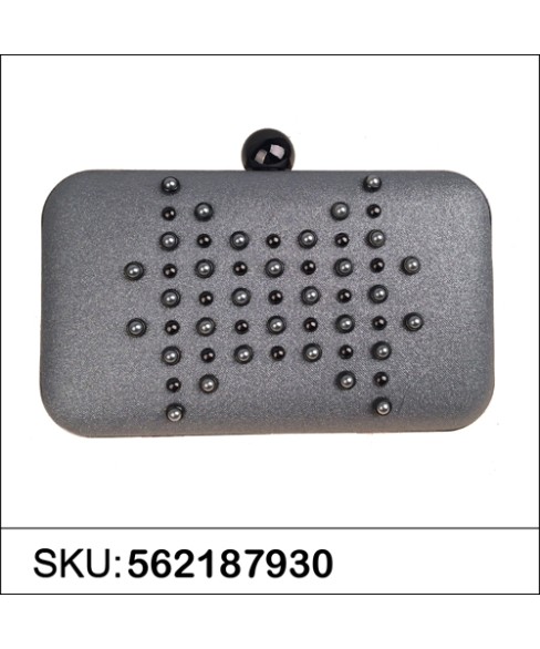 Faux Pearls & Studs Box Clutch Faux Pearls & Studs Box Clutch