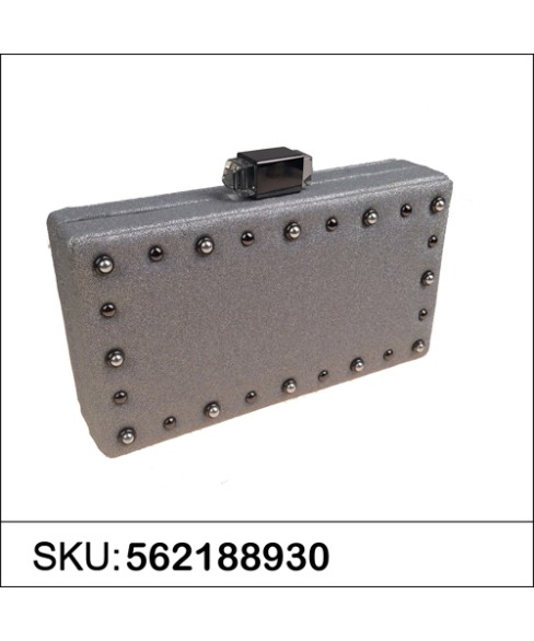 Faux Pearls & Studs Box Clutch Faux Pearls & Studs Box Clutch