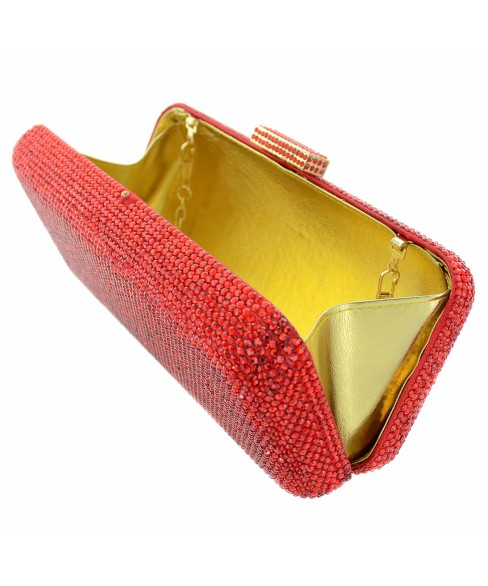 Crystal-Embellished Evening Clutch