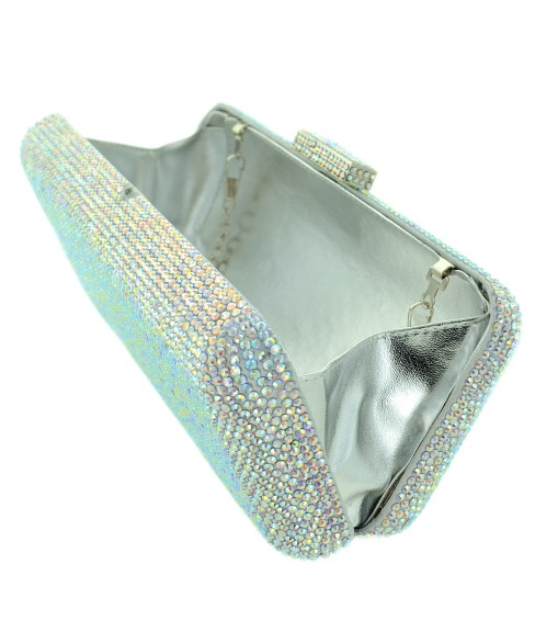 Crystal-Embellished Evening Clutch