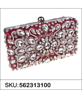 Hand Sewing Crystal Clutch (Large)