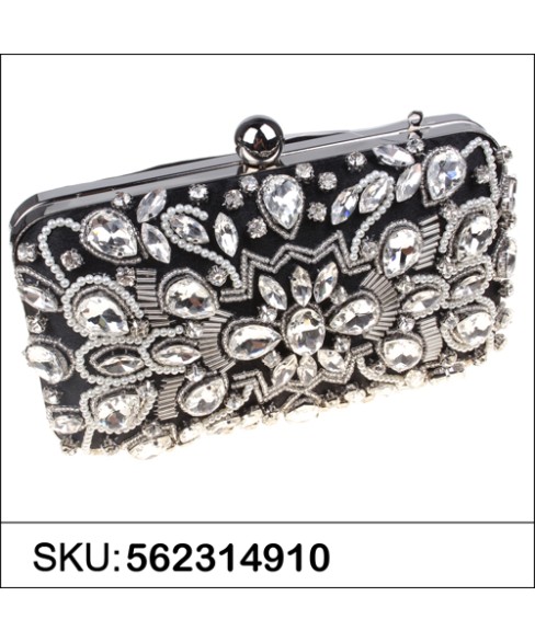 Hand Sewing Crystal Clutch (Medium)