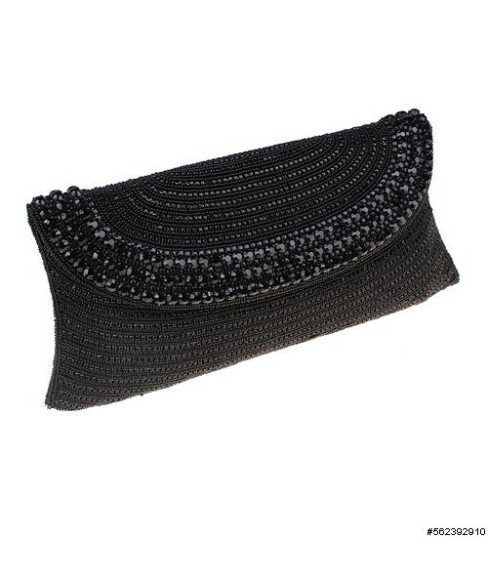 Crystal & Beaded Envelope Clutch