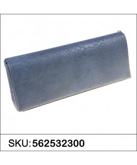 Croc Embossed Faux Leather Clutch