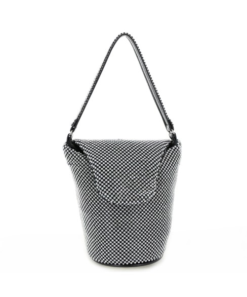 Top Handle Rhinestone Mesh Purse Bag Top Handle Rhinestone Mesh Purse Bag
