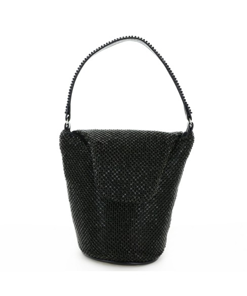 Top Handle Rhinestone Mesh Purse Bag Top Handle Rhinestone Mesh Purse Bag