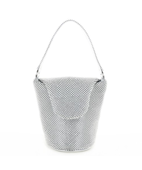 Top Handle Rhinestone Mesh Purse Bag Top Handle Rhinestone Mesh Purse Bag