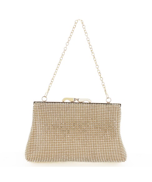 Women Rhinestone Crystal Mesh Clutch Bag Women Rhinestone Crystal Mesh Clutch Bag