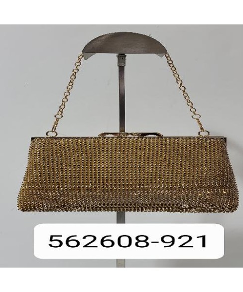 Women Rhinestone Crystal Mesh Clutch Bag