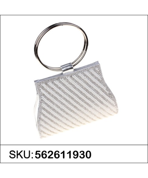 Ring Handle Crystal & Faux Pearl Clutch Ring Handle Crystal & Faux Pearl Clutch