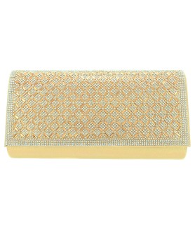 Crystal Foldover Clutch