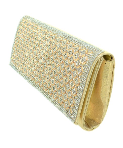 Crystal Foldover Clutch