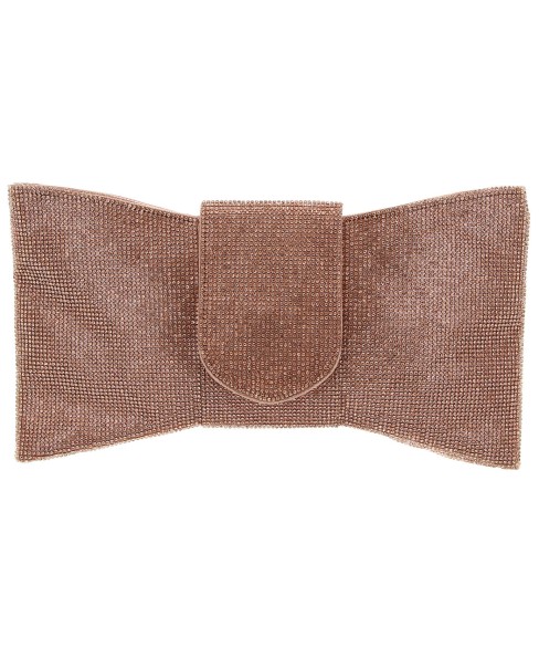 Crystal-Embellished Bow C, White Crystal-Embellished Bow C, White