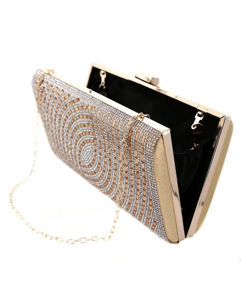 Crystal-Embellished Evening Clutch